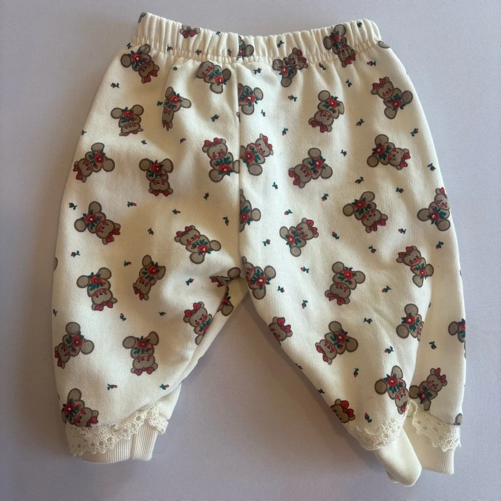 ZO‎ CUTE Infant Baby Girl Christmas Teddy Bear Two Piece Outfit Size 6-9M NWT